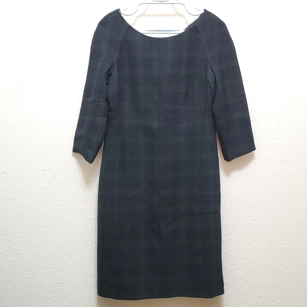 EUC Anne Klein Plaid Shift Dress